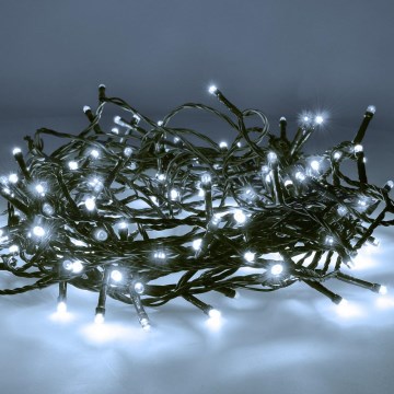 Brilagi - Corrente de Natal exterior LED 150xLED/8 funções 18 m IP44 branco frio