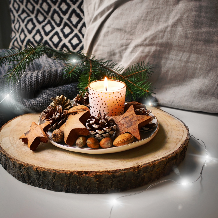 Brilagi - Corrente de Natal LED 100xLED/3xAA 10m branco frio