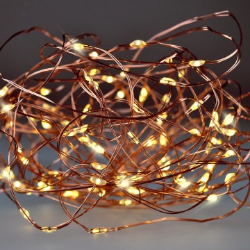 Brilagi - Corrente de Natal LED 100xLED/3xAA 10m branco quente