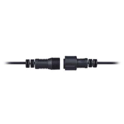 Brilagi - Corrente decorativa exterior LED GARLAND 25xE12 20m preto IP44 branco quente