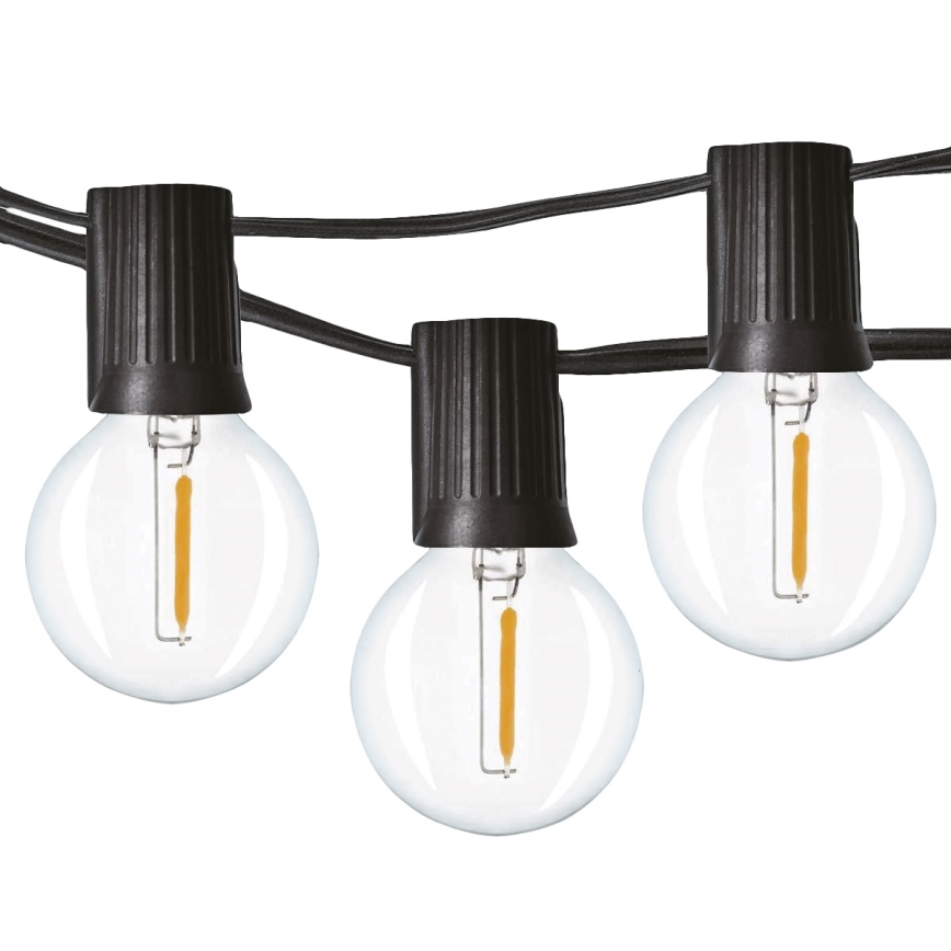 Brilagi - Corrente decorativa exterior LED GRINALDA 25xE12 20m IP44 branco frio