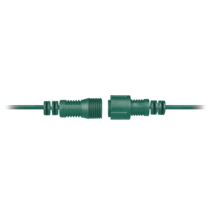 Brilagi - Corrente decorativa exterior LED GRINALDA 25xE12 20m verde IP44 branco quente