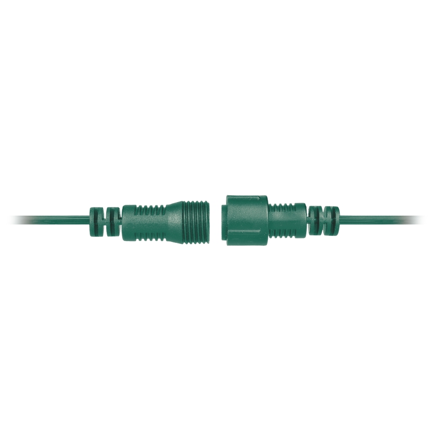 Brilagi - Corrente decorativa exterior LED GRINALDA 25xE12 20m verde IP44 branco quente