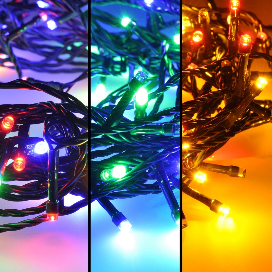 Brilagi - Corrente decorativa LED Exterior 100xLED/8 funções 13 m IP44 multicolor