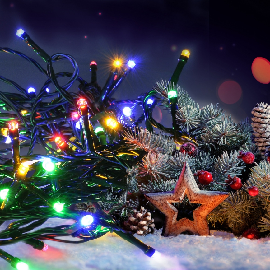 Brilagi - Corrente decorativa LED Exterior 100xLED/8 funções 13 m IP44 multicolor
