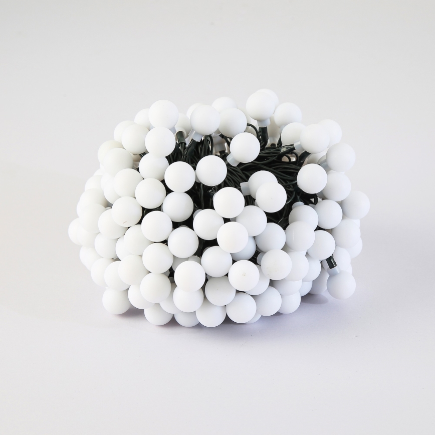Brilagi - Corrente decorativa solar LED BUBBLE 200xLED/8 funções 20m IP65 branco quente