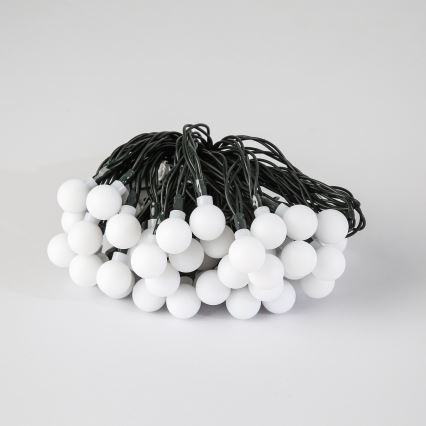 Brilagi - Corrente decorativa solar LED BUBBLE 50xLED/8 funções 7m IP65 branco quente