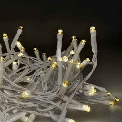 Brilagi - Corrente exterior de Natal LED 120xLED/8 funções/3xAA 9,5m branco IP44 branco quente + comando