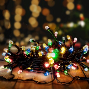 Brilagi - Corrente exterior de Natal LED 200xLED/2 funções 25m IP44 multicolor
