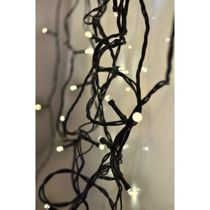 Brilagi - Corrente exterior de Natal LED 300xLED/8 funções 35 m IP44 branco quente