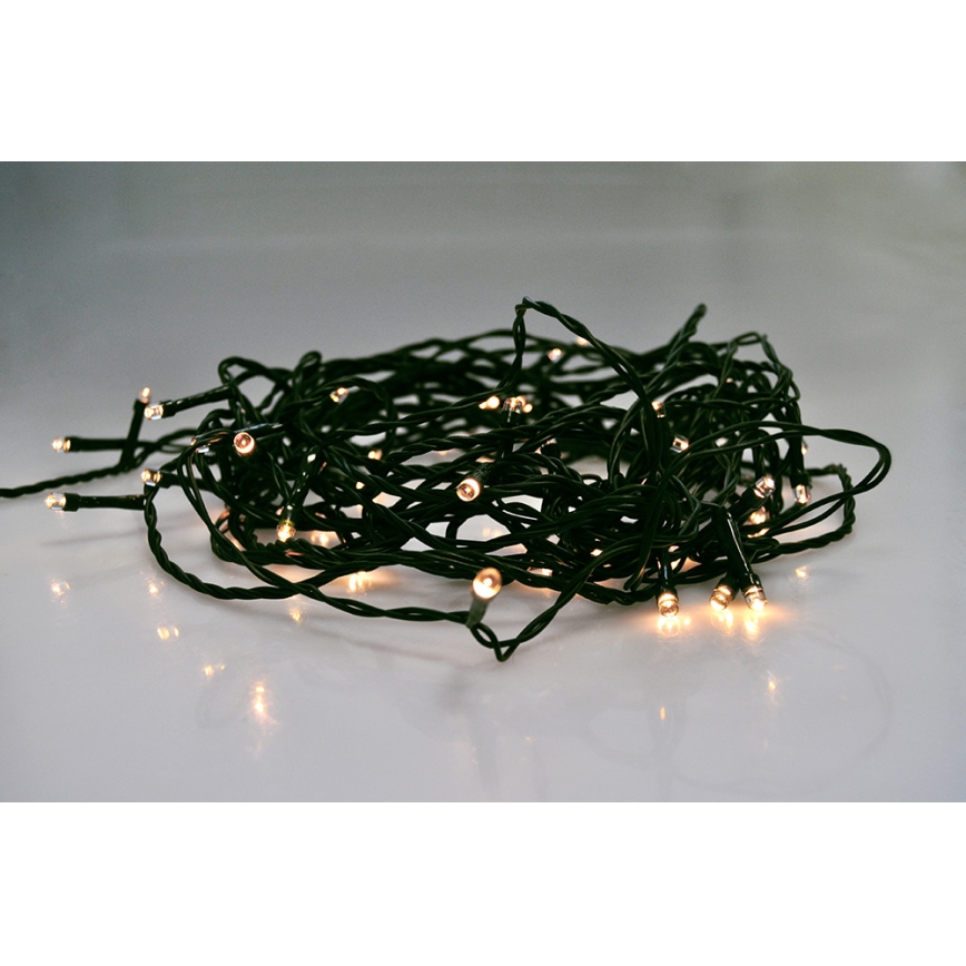 Brilagi - Corrente exterior de Natal LED 500xLED/8 funções 55m IP44 branco quente