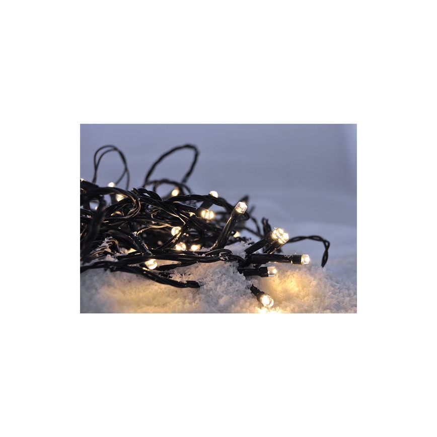 Brilagi - Corrente exterior de Natal LED 500xLED/8 funções 55m IP44 branco quente