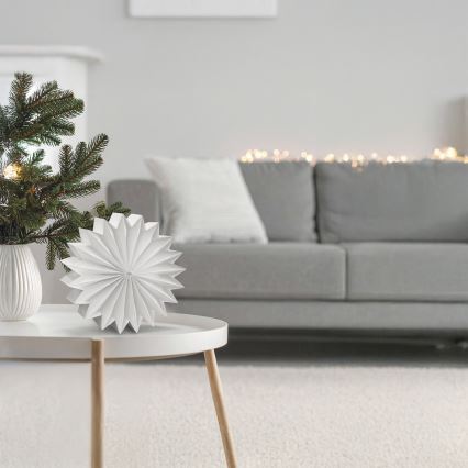 Brilagi - Decoração de Natal LED/2xAA 30 cm floco de neve