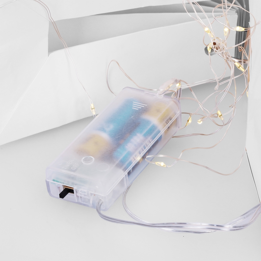 Brilagi - Decoração de Natal LED/2xAA 30 cm floco de neve