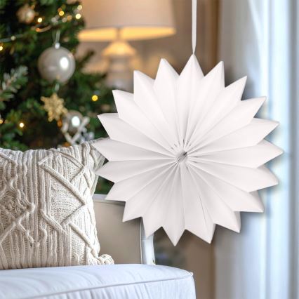 Brilagi - Decoração de Natal LED/2xAA 32 cm, Floco de Neve