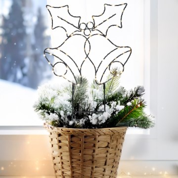 Brilagi - Decoração de Natal LED/3xAA IP44 sininhos