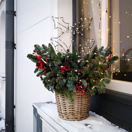 Brilagi - Decoração de Natal LED/3xAA IP44 sininhos