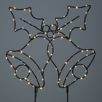Brilagi - Decoração de Natal LED/3xAA IP44 sininhos