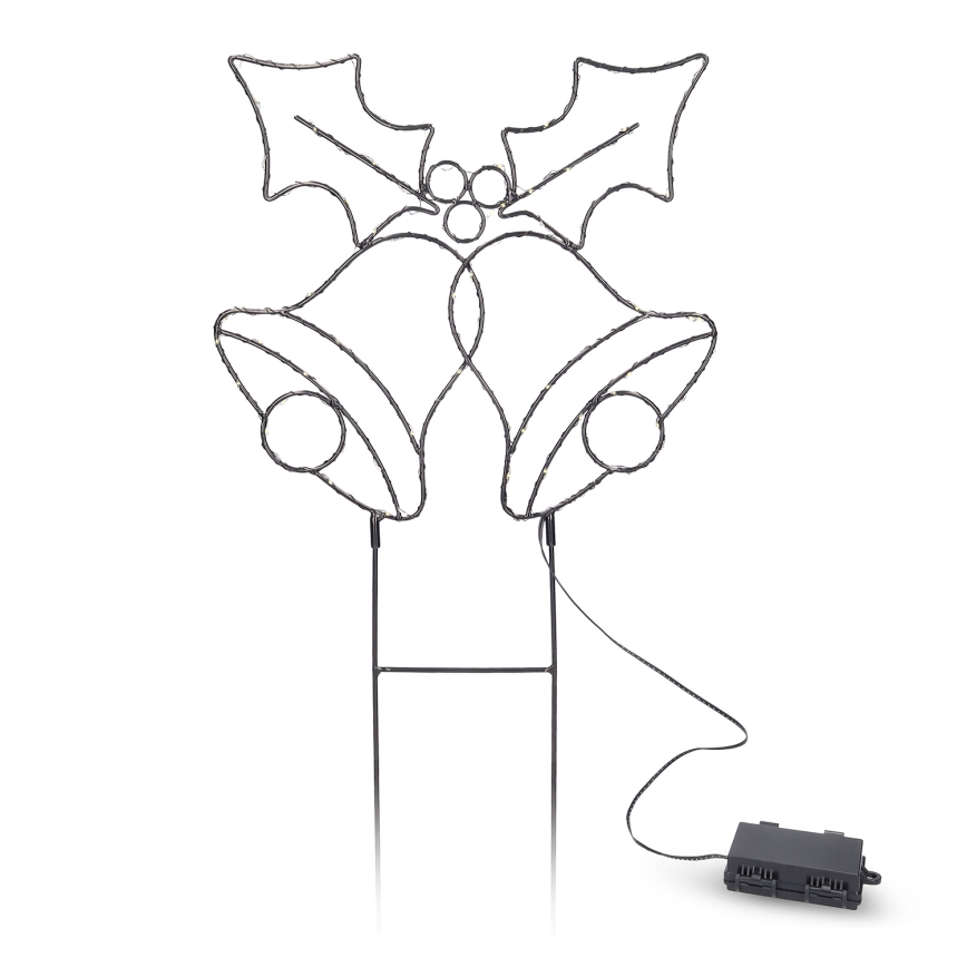 Brilagi - Decoração de Natal LED/3xAA IP44 sininhos