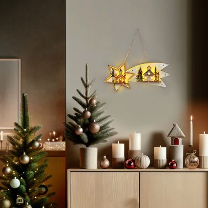 Brilagi - Decoração de Natal LED LED/2xAA cometa