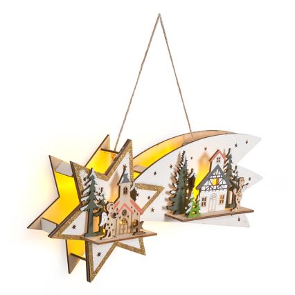 Brilagi - Decoração de Natal LED LED/2xAA cometa