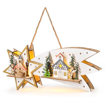 Brilagi - Decoração de Natal LED LED/2xAA cometa