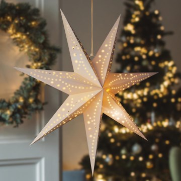 Brilagi - Decoração de Natal LED LED/2xAA estrela branco quente