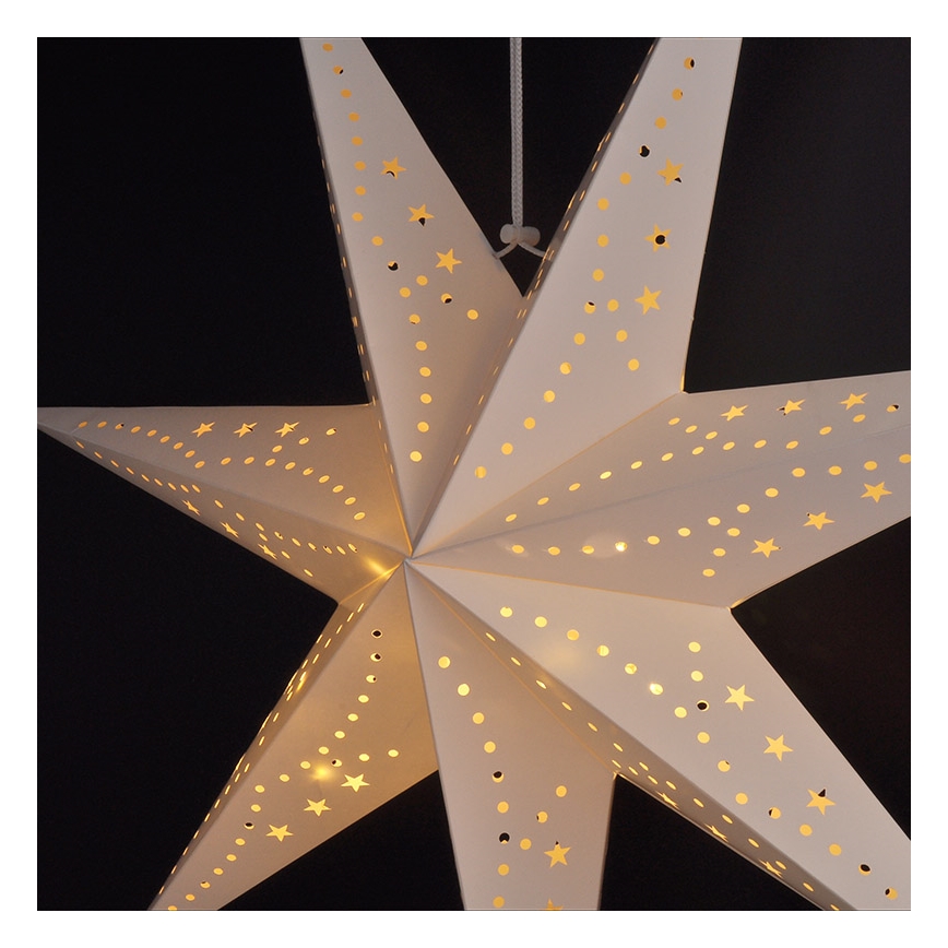 Brilagi - Decoração de Natal LED LED/2xAA estrela branco quente
