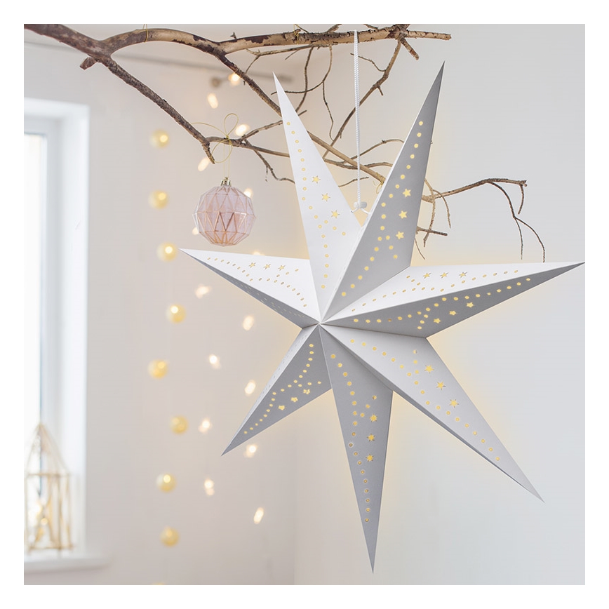 Brilagi - Decoração de Natal LED LED/2xAA estrela branco quente