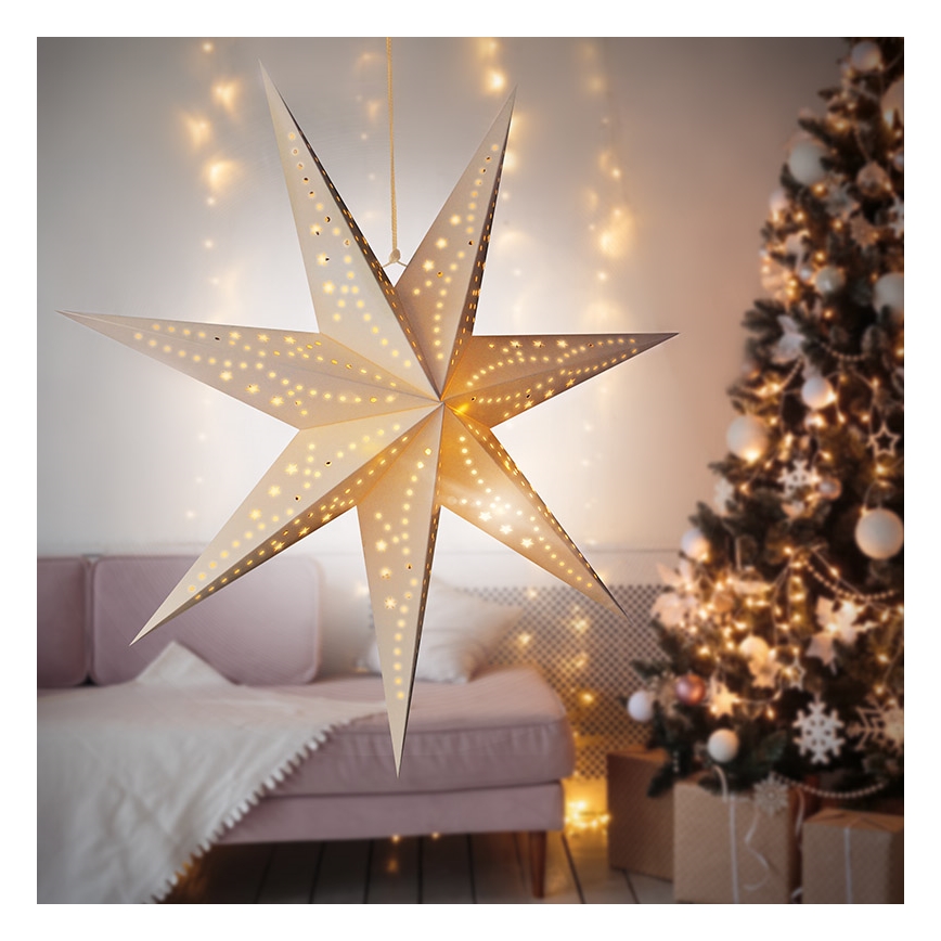 Brilagi - Decoração de Natal LED LED/2xAA estrela branco quente