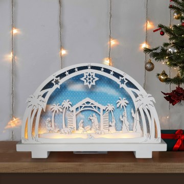 Brilagi - Decoração de Natal LED LED/2xAA presépio