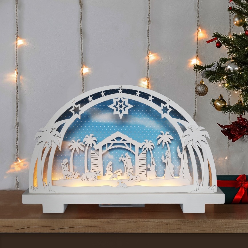 Brilagi - Decoração de Natal LED LED/2xAA presépio
