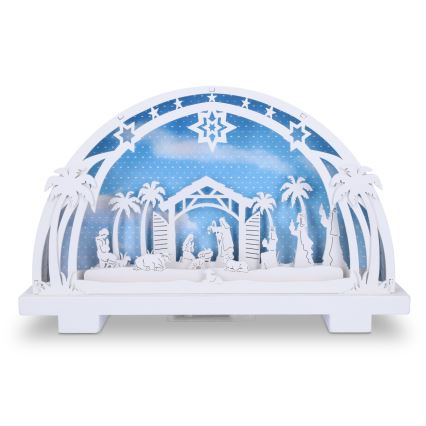 Brilagi - Decoração de Natal LED LED/2xAA presépio