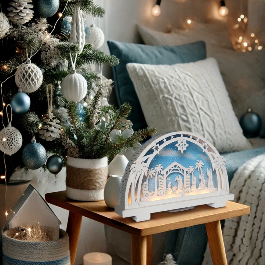 Brilagi - Decoração de Natal LED LED/2xAA presépio