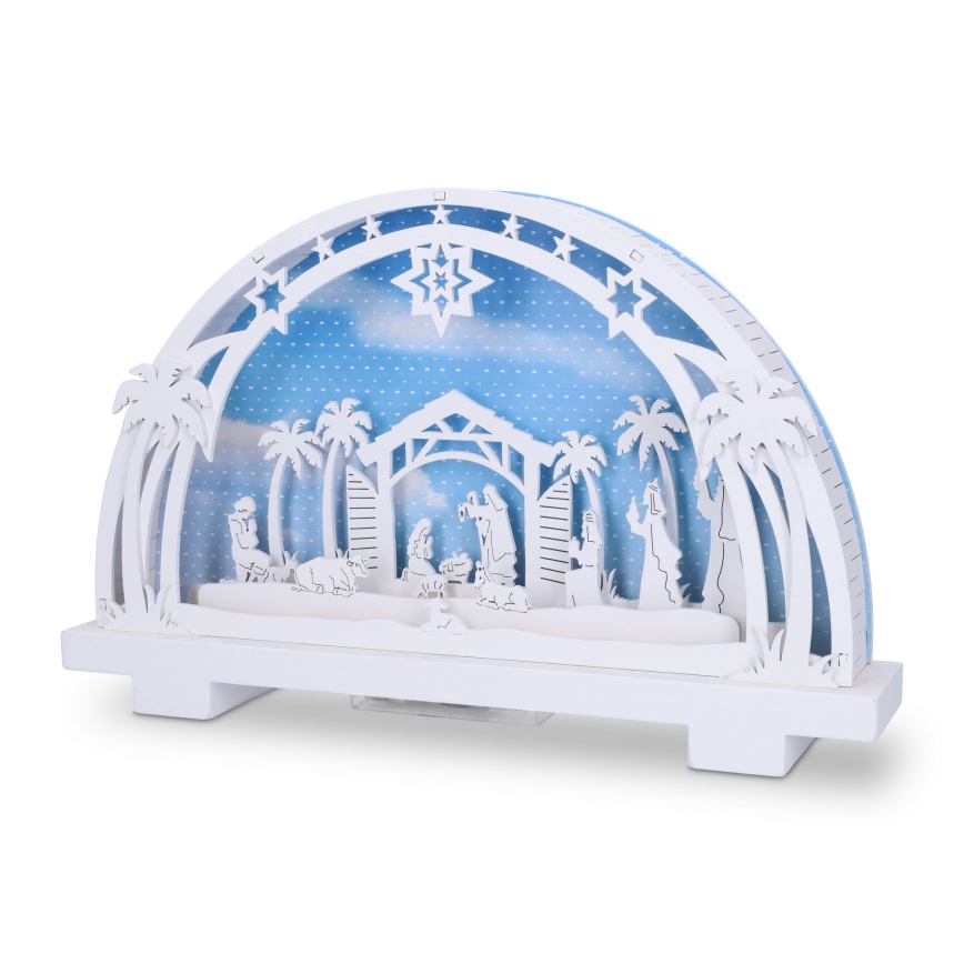 Brilagi - Decoração de Natal LED LED/2xAA presépio