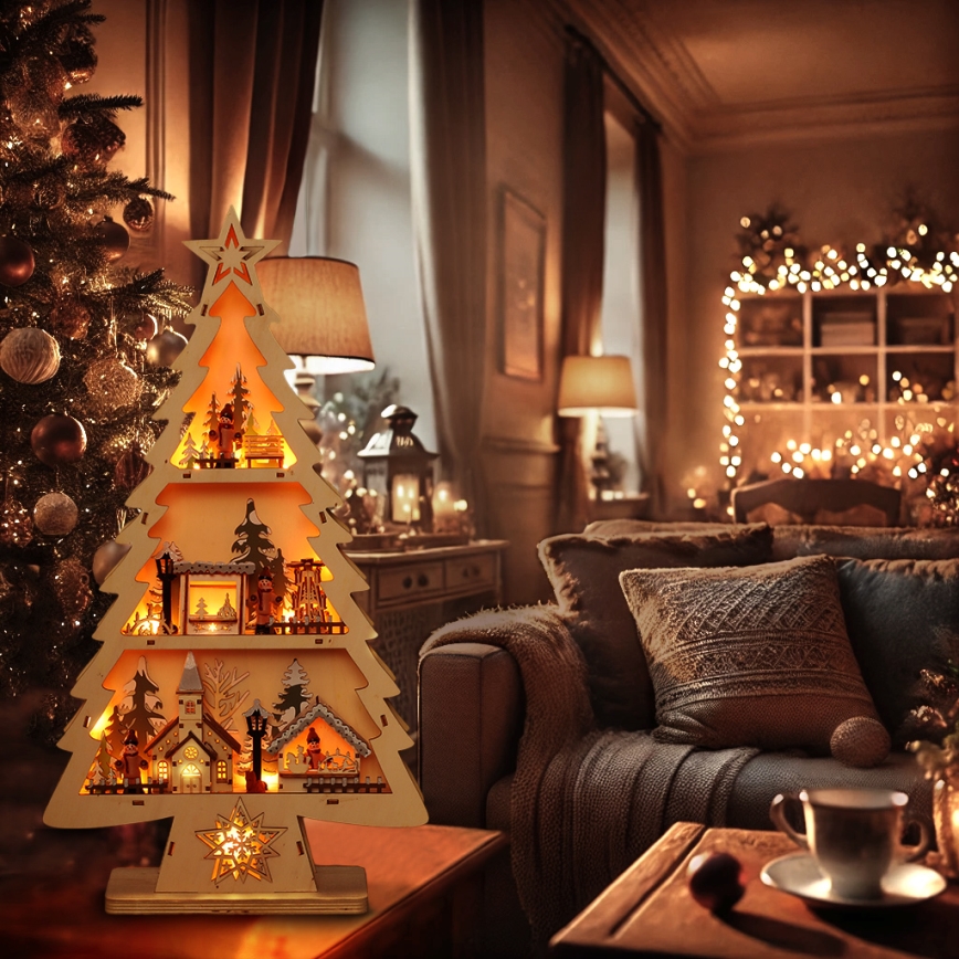 Brilagi - Decoração de Natal LED LED/3xAA árvore