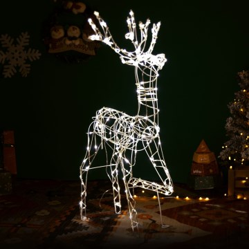 Brilagi - Decoração de Natal LED para exterior LED/3,6W/31/230V 2700K 120 cm IP44 reno