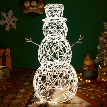 Brilagi - Decoração de Natal LED para exterior LED/3,6W/31/230V 2700K 60 cm IP44 boneco de neve