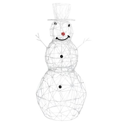 Brilagi - Decoração de Natal LED para exterior LED/3,6W/31/230V 2700K 90 cm IP44 boneco de neve