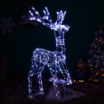 Brilagi - Decoração de Natal LED para exterior LED/3,6W/31/230V 6500K 120 cm IP44 rena