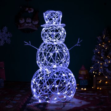 Brilagi - Decoração de Natal LED para exterior LED/3,6W/31/230V 6500K 90 cm IP44 Boneco de Neve