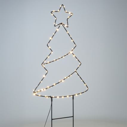 Brilagi - Decoração de Natal LED para exterior LED/3xAA IP44 Árvore de Natal