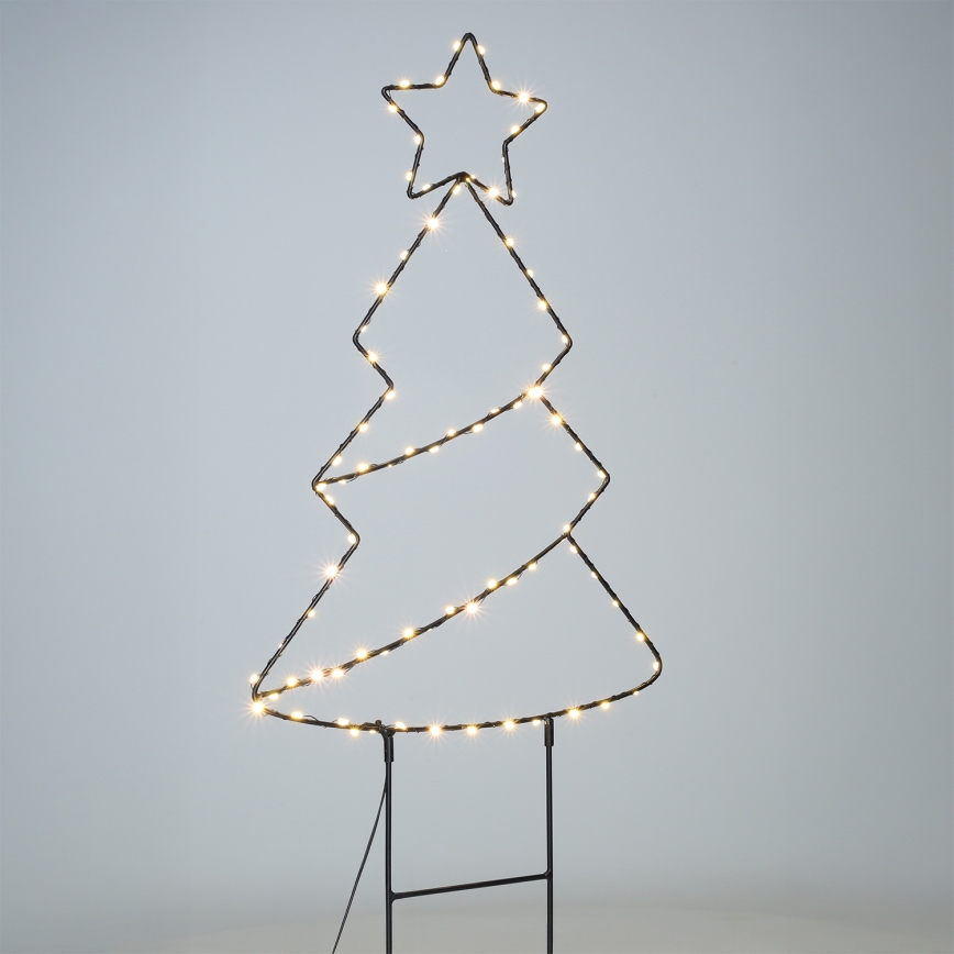 Brilagi - Decoração de Natal LED para exterior LED/3xAA IP44 Árvore de Natal
