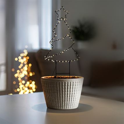 Brilagi - Decoração de Natal LED para exterior LED/3xAA IP44 Árvore de Natal