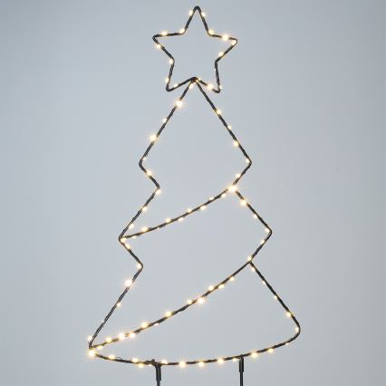 Brilagi - Decoração de Natal LED para exterior LED/3xAA IP44 Árvore de Natal