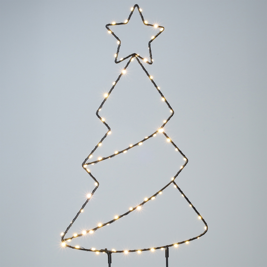 Brilagi - Decoração de Natal LED para exterior LED/3xAA IP44 Árvore de Natal