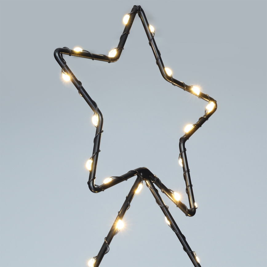 Brilagi - Decoração de Natal LED para exterior LED/3xAA IP44 Árvore de Natal