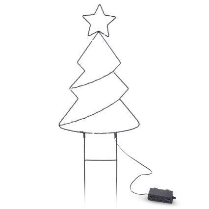 Brilagi - Decoração de Natal LED para exterior LED/3xAA IP44 Árvore de Natal