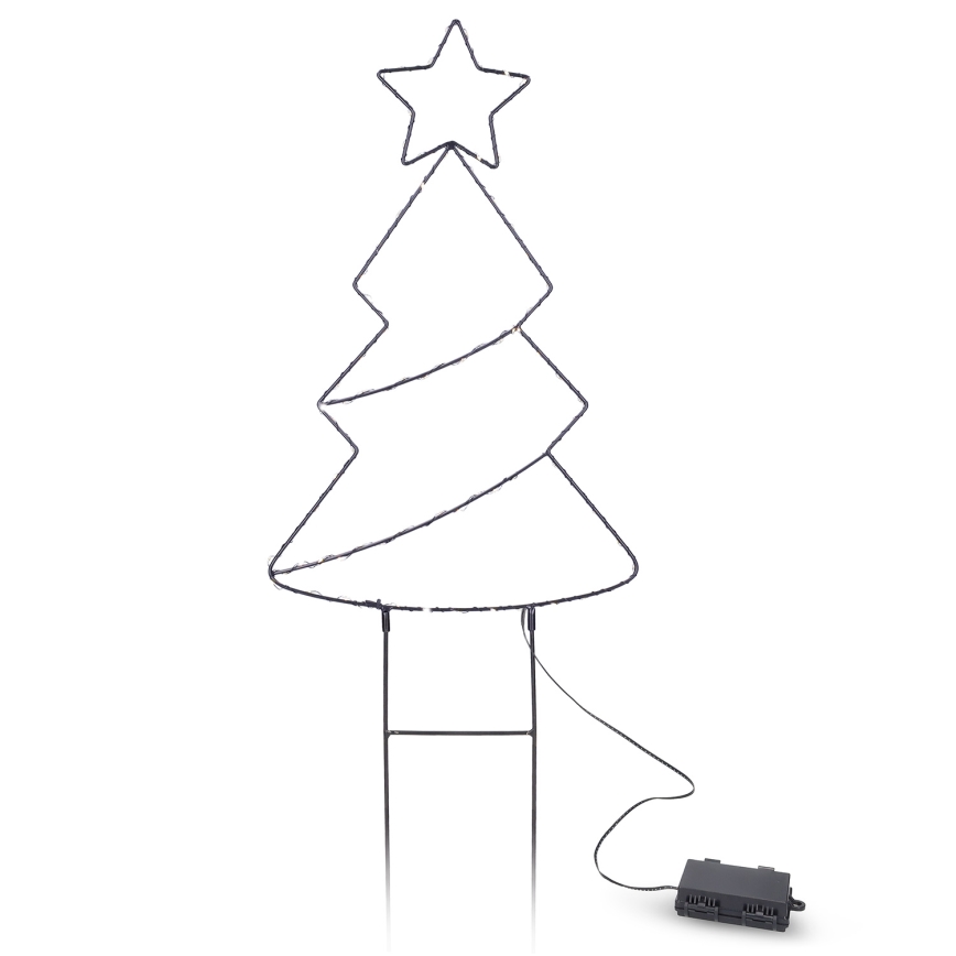 Brilagi - Decoração de Natal LED para exterior LED/3xAA IP44 Árvore de Natal