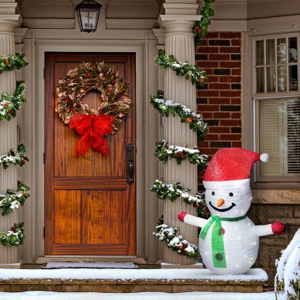 Brilagi - Decoração exterior de Natal LED 40xLED/3xAA IP44 boneco de neve